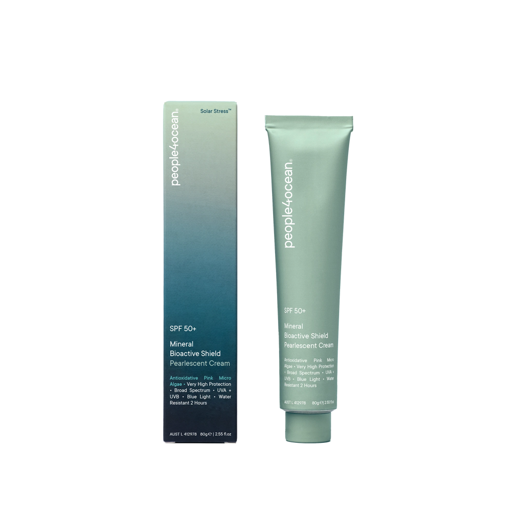 SPF 50+ Mineral Bioactive Shield • Pearlescent Cream