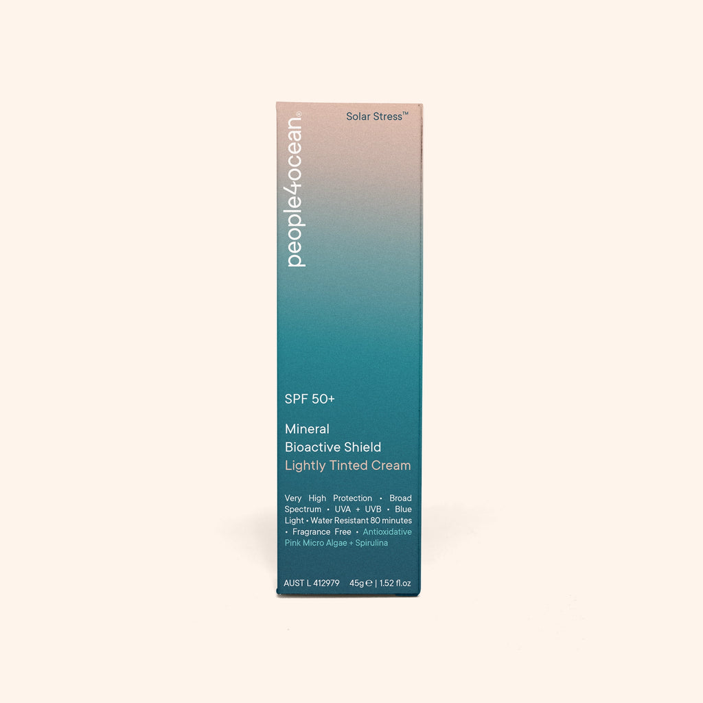 SPF 50+ Mineral Bioactive Shield • Lightly Tinted Cream